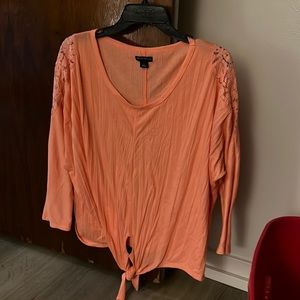 Peach blouse